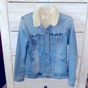 New roxy winter denim jean jacket  Sherpa jacket coat
